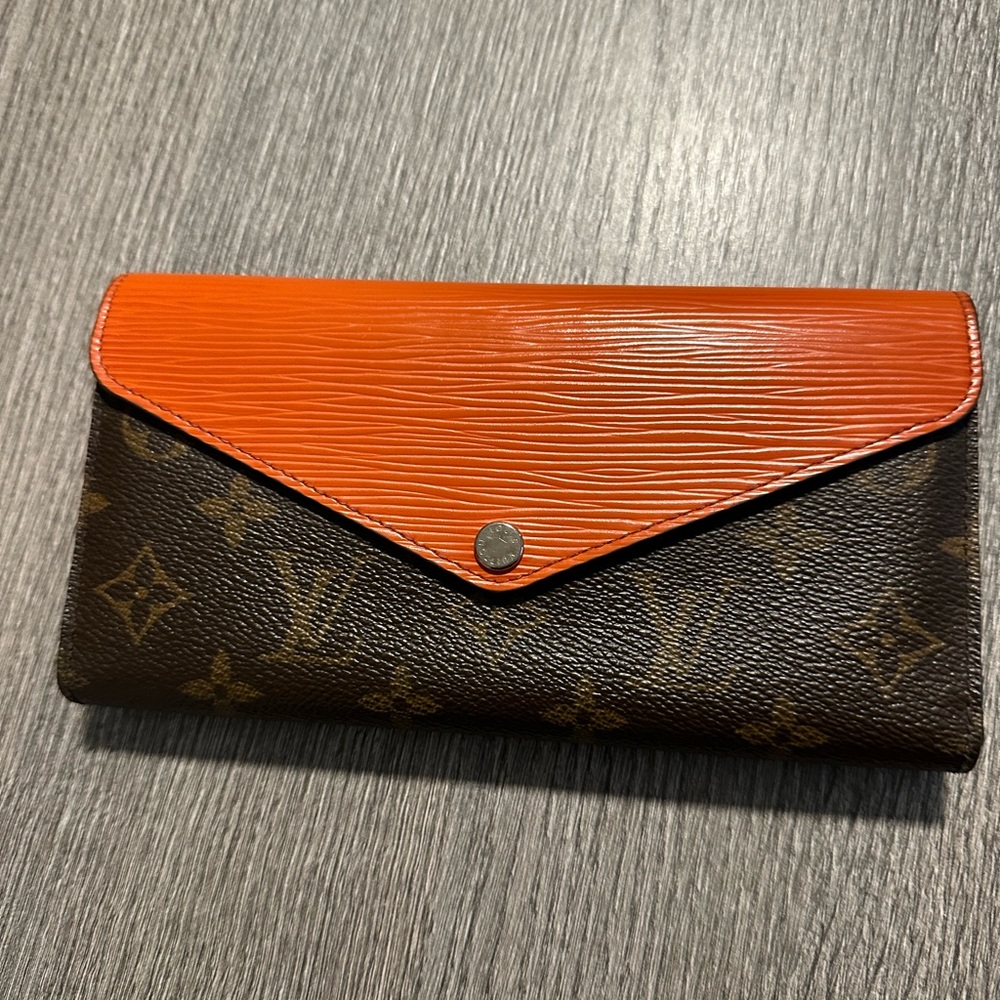 Louis Vuitton Monogram and Orange Epi Leather Wallet